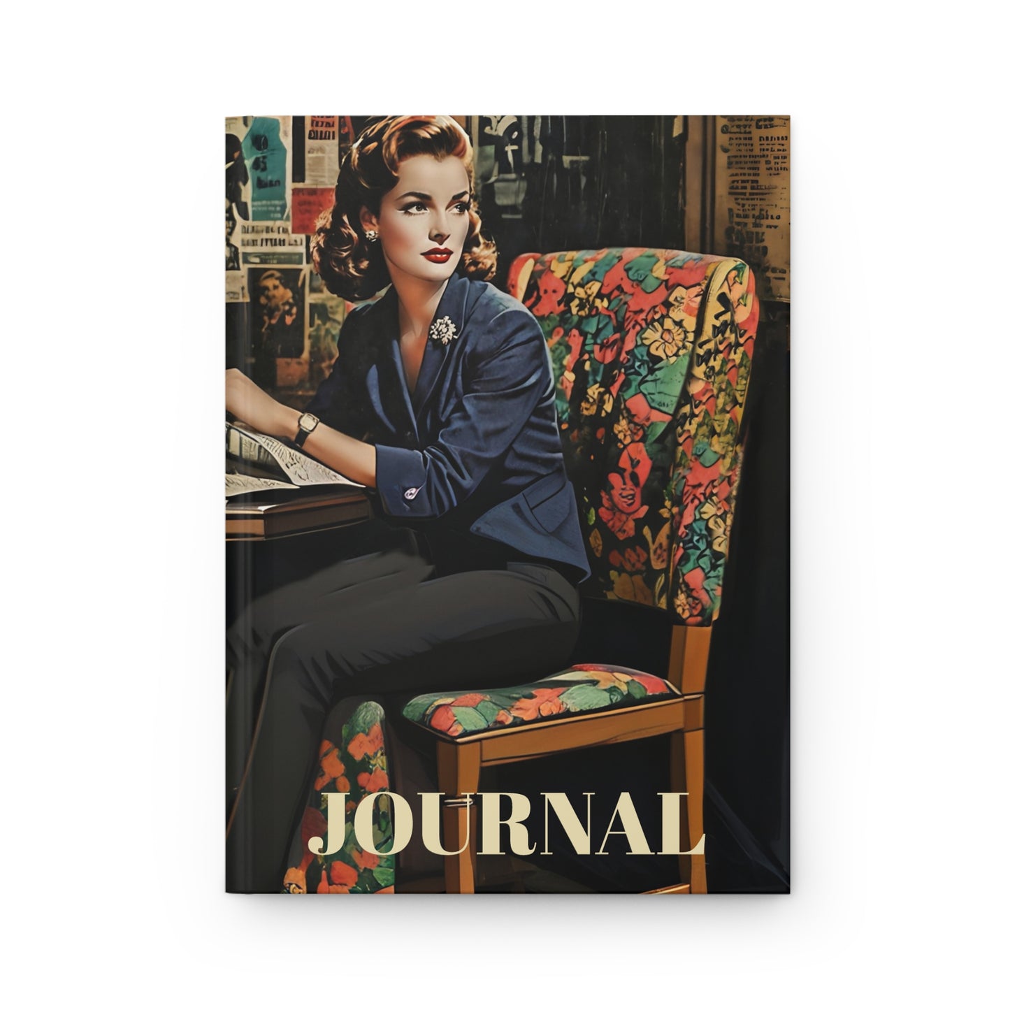 Hardcover Journal  Vintage Hollywood StarJournal Art