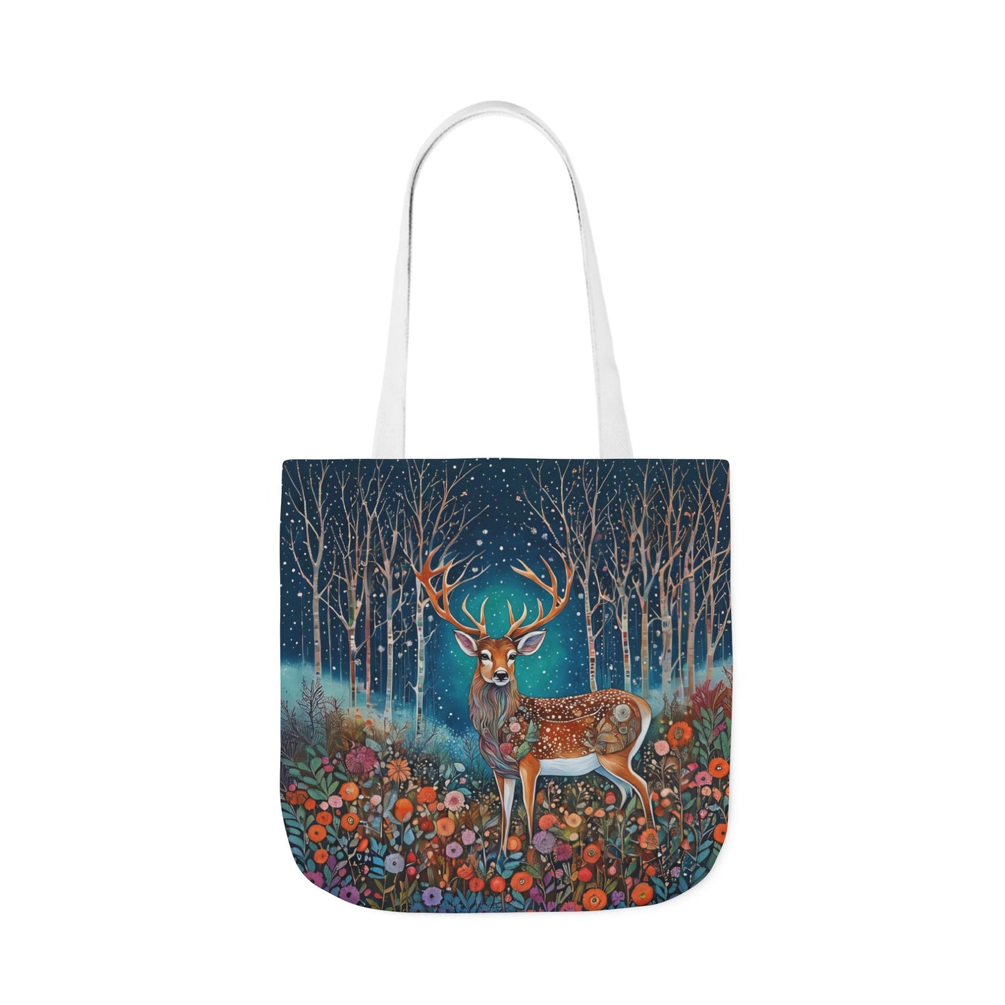 Colorful nature Deer-Inspired Canvas Tote Bag - Perfect for Beach Days, Eco-Friendly Shopping, and Summer Fun!