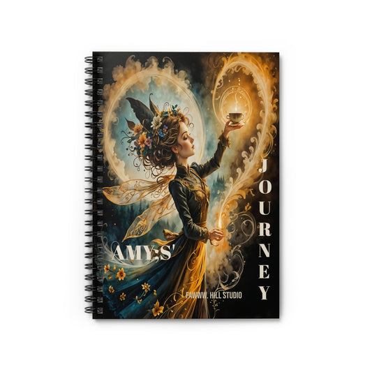 Personalized Fairy Magic Spiral Notebook - Ruled Line