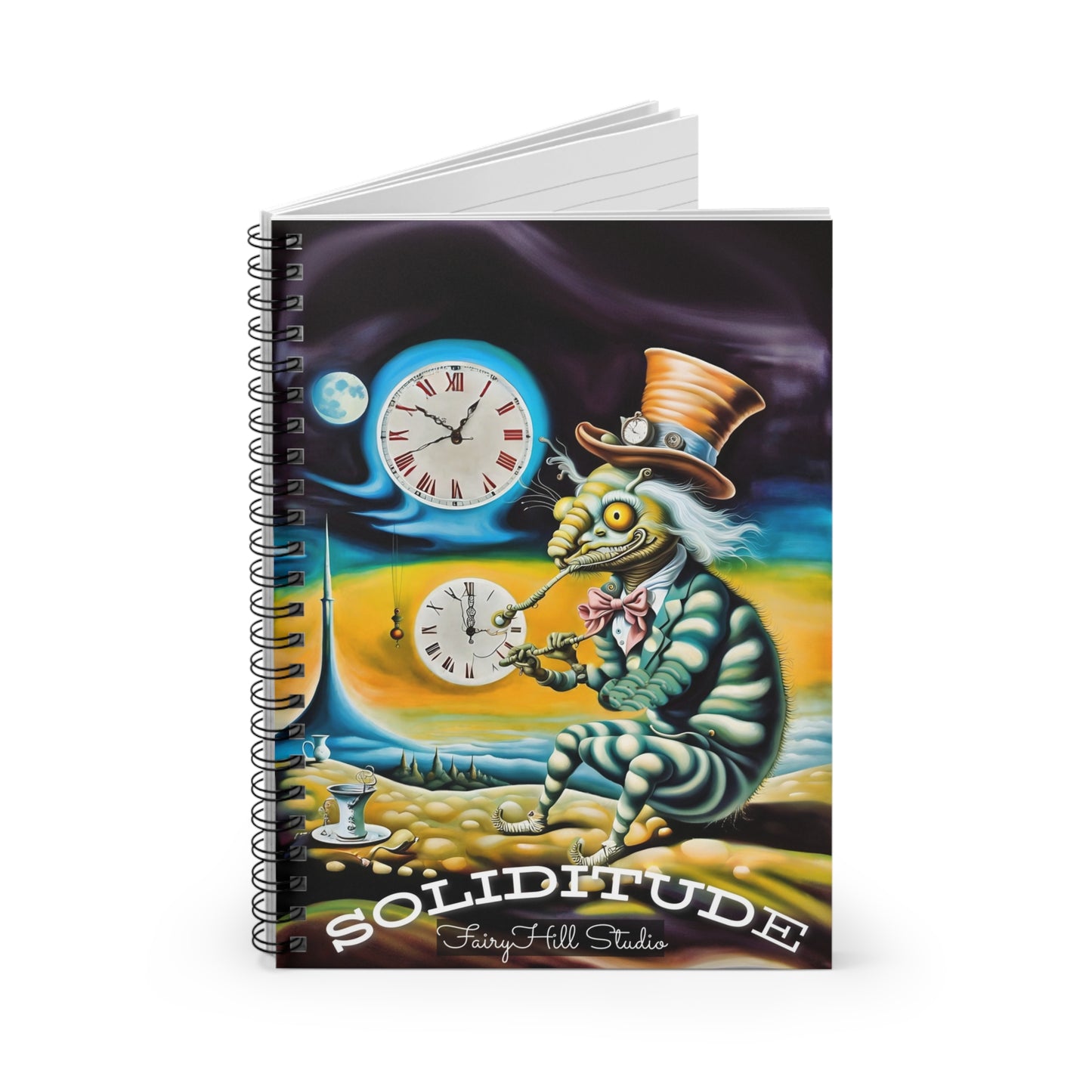 Spiral Notebook - Mad Hatter Solitude