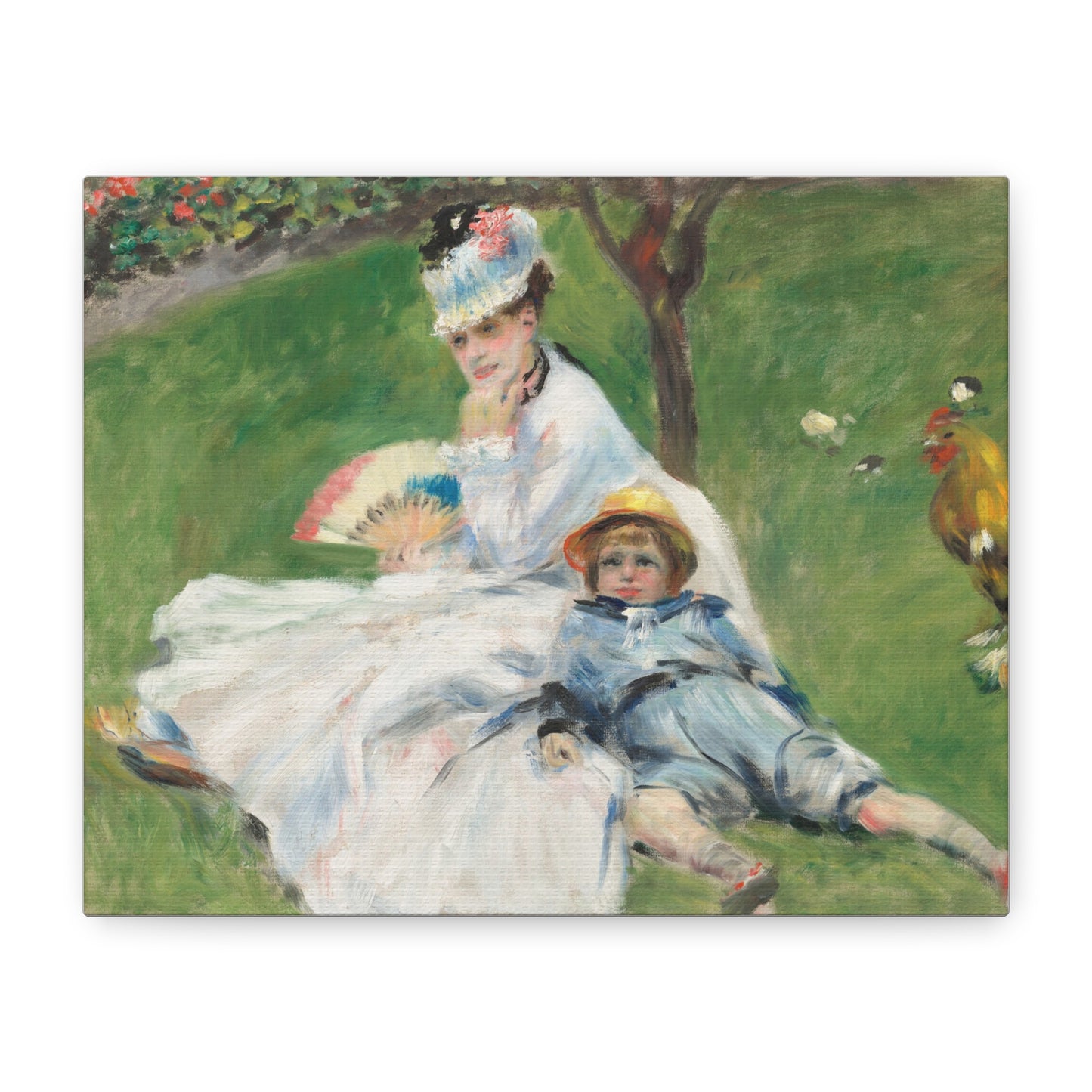 Canvas Print -   Madame Monet and Her Son by Auguste Renoir