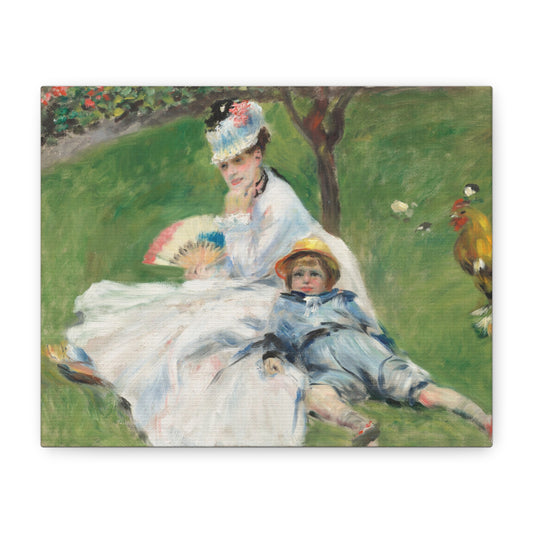 Canvas Print -   Madame Monet and Her Son by Auguste Renoir