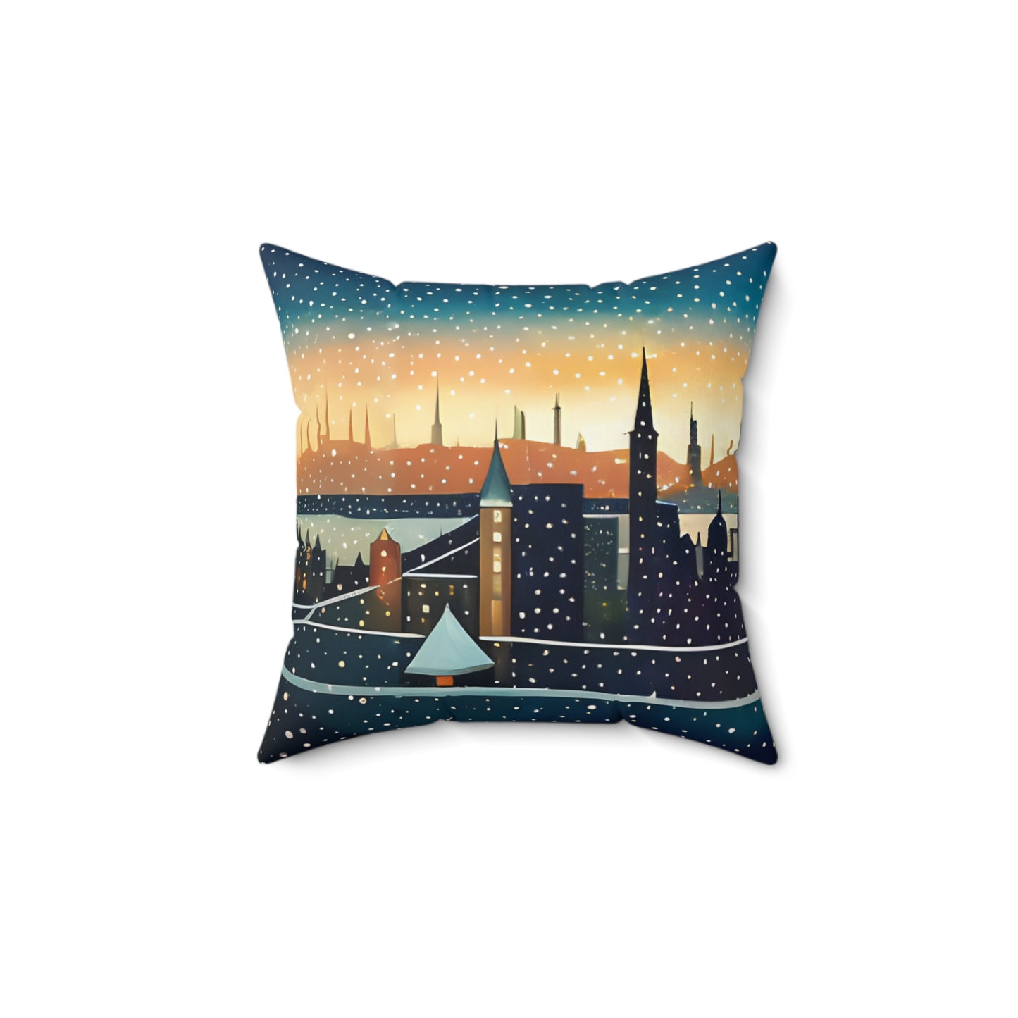 Spun Polyester Square Pillow