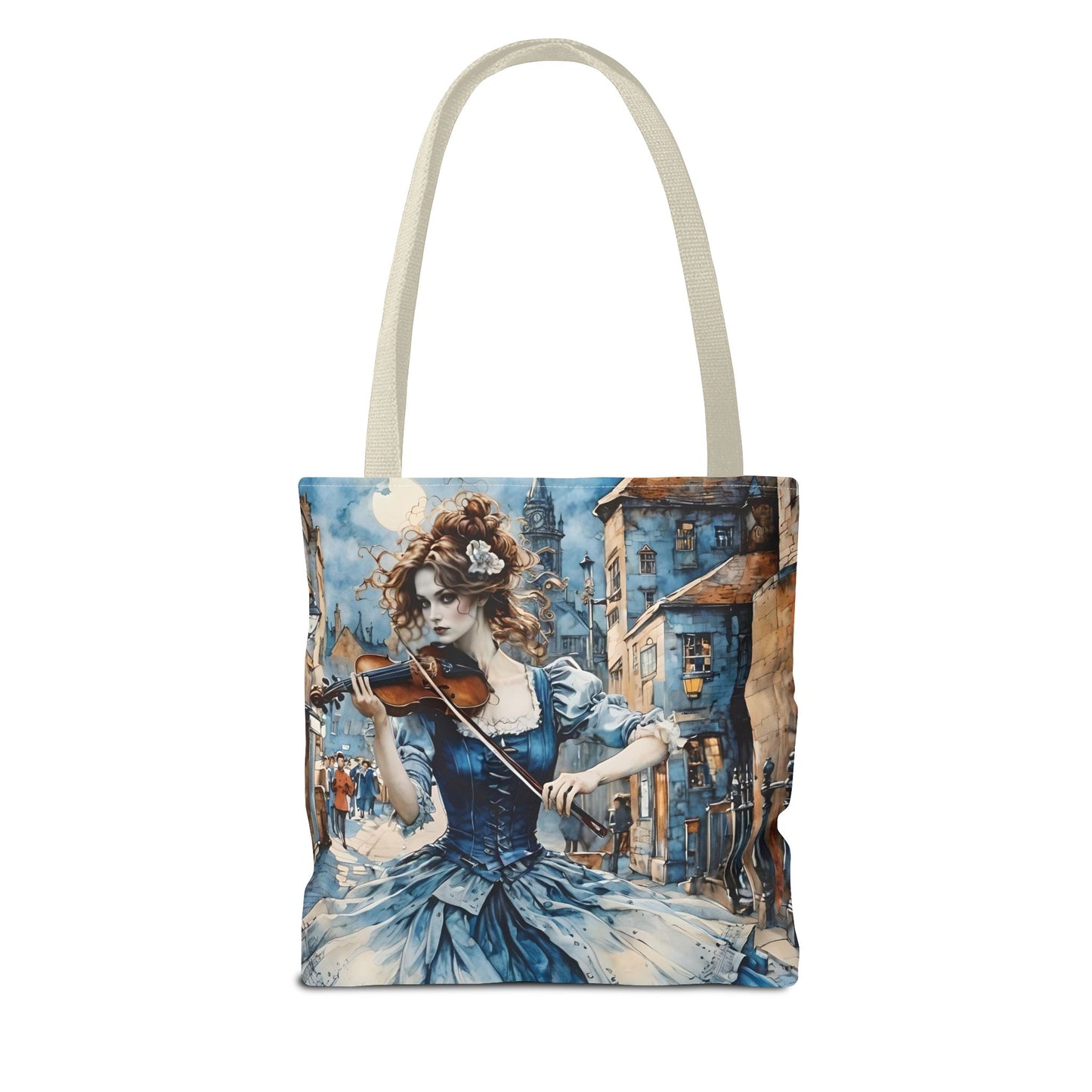 Blue Gypsy Violin Tote Bag