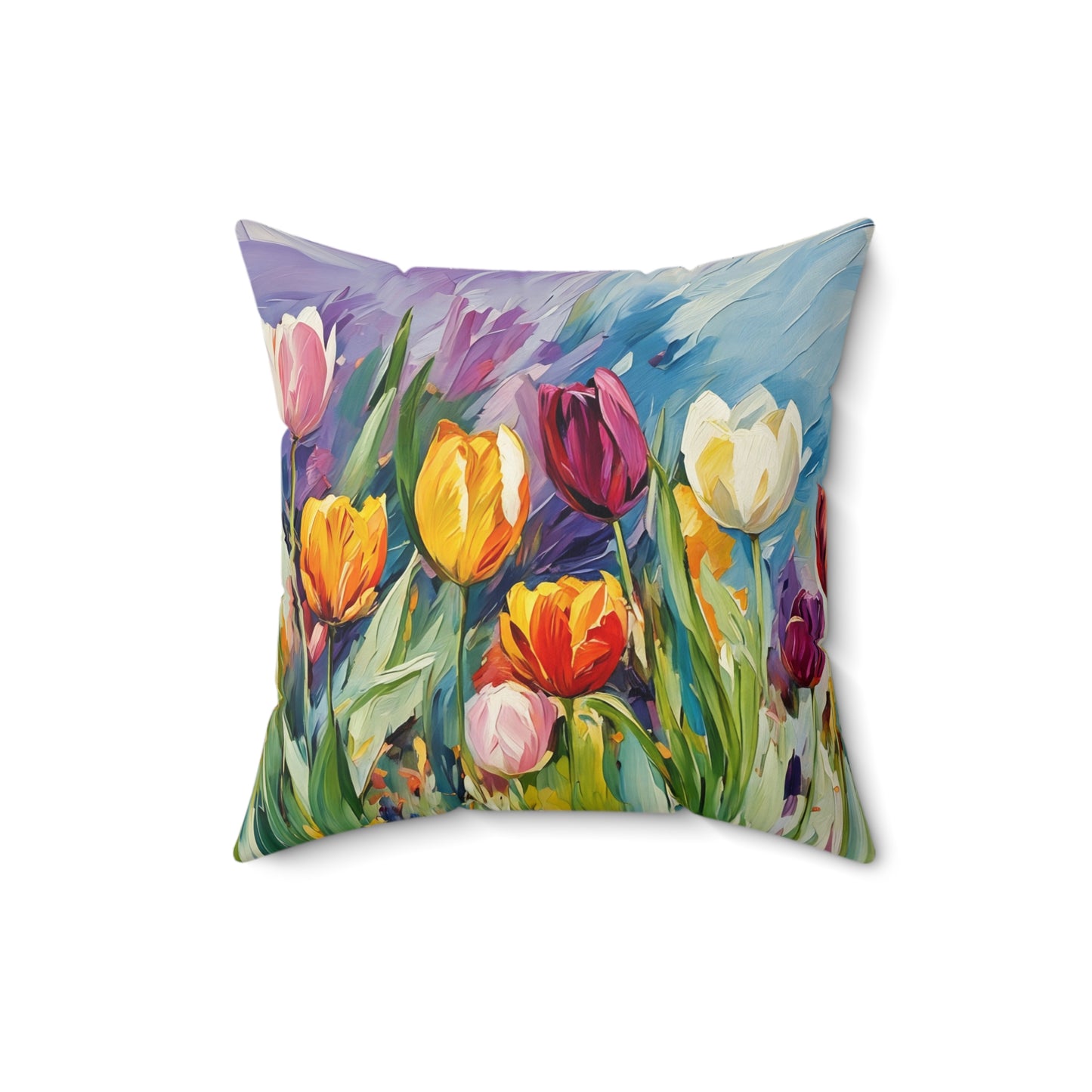 The Witching Hour Hug  Square Pillow - by Fairyhill Studio