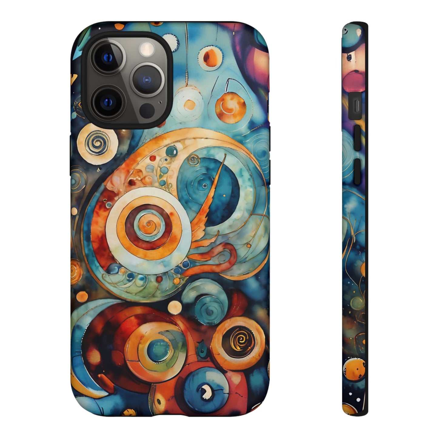 Phone Cases - Beautiful Abstract Circular Art Design