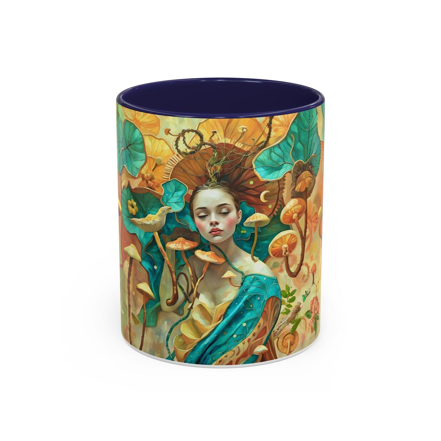 Mushroom Fairy Art-Themed Coffee Mug - 11 & 15oz Accent Mug for Musroom  Fsiry Lovers