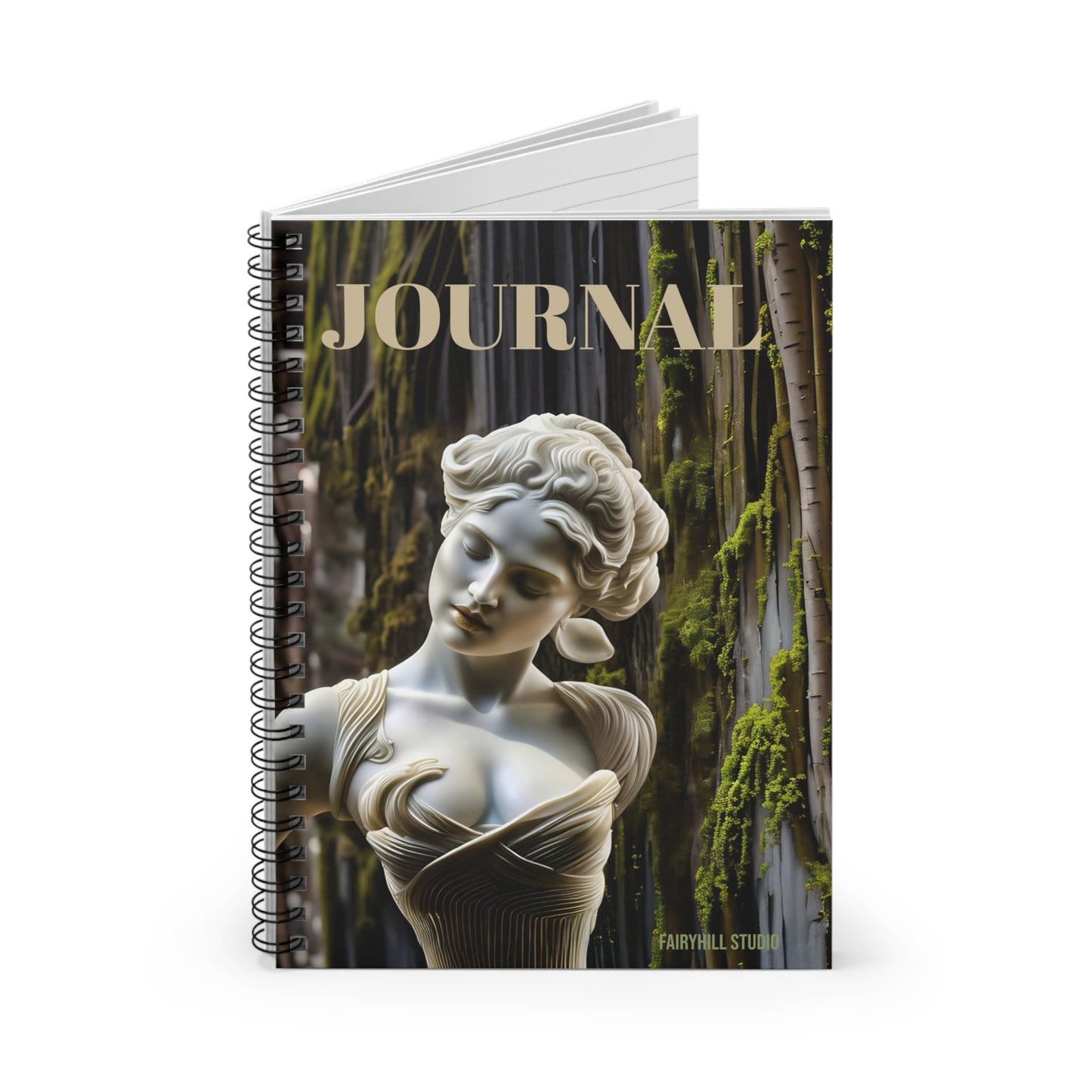 Spiral Notebook - Goddess Statue / Art Design