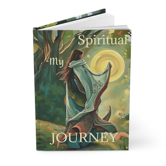 Hardcover Journal Matte - Rumi Spiritual Quote 'You don't live on the earth, you are passing through it' Journal Art