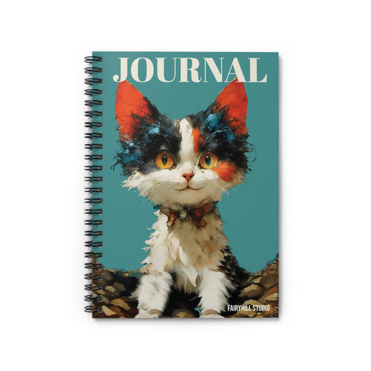 Cat Lover's Spiral Notebook - Ruled Line