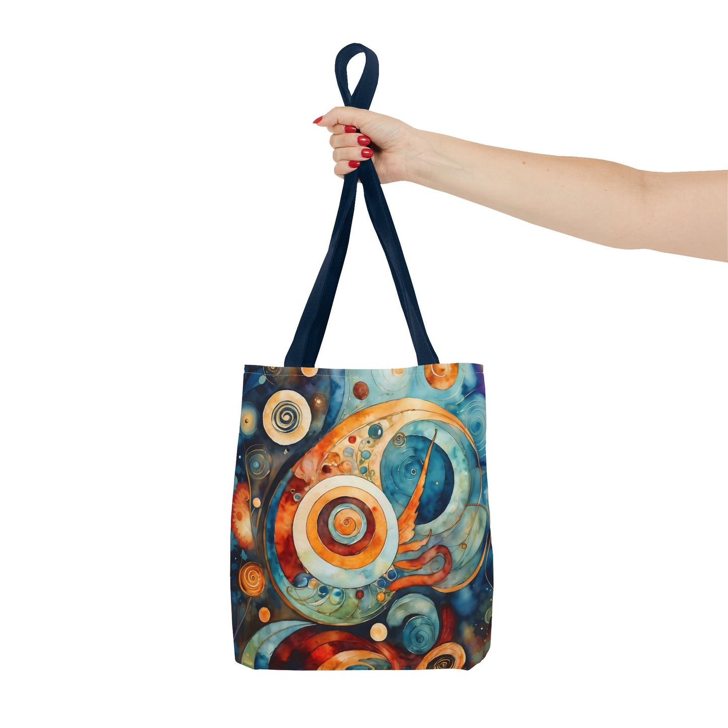 Colorful Circle Canvas  Art Tote Bag