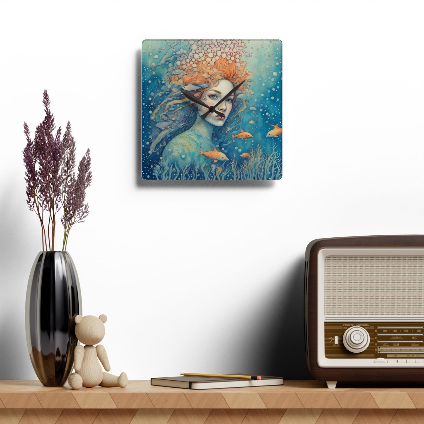 Ocean reveree  Acrylic Wall Clock