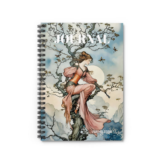 Fairy Princess Spiral Notebook - Ruled Line Magic Fantasy Art