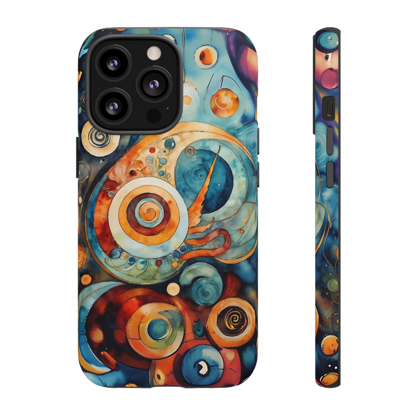 Phone Cases - Beautiful Abstract Circular Art Design