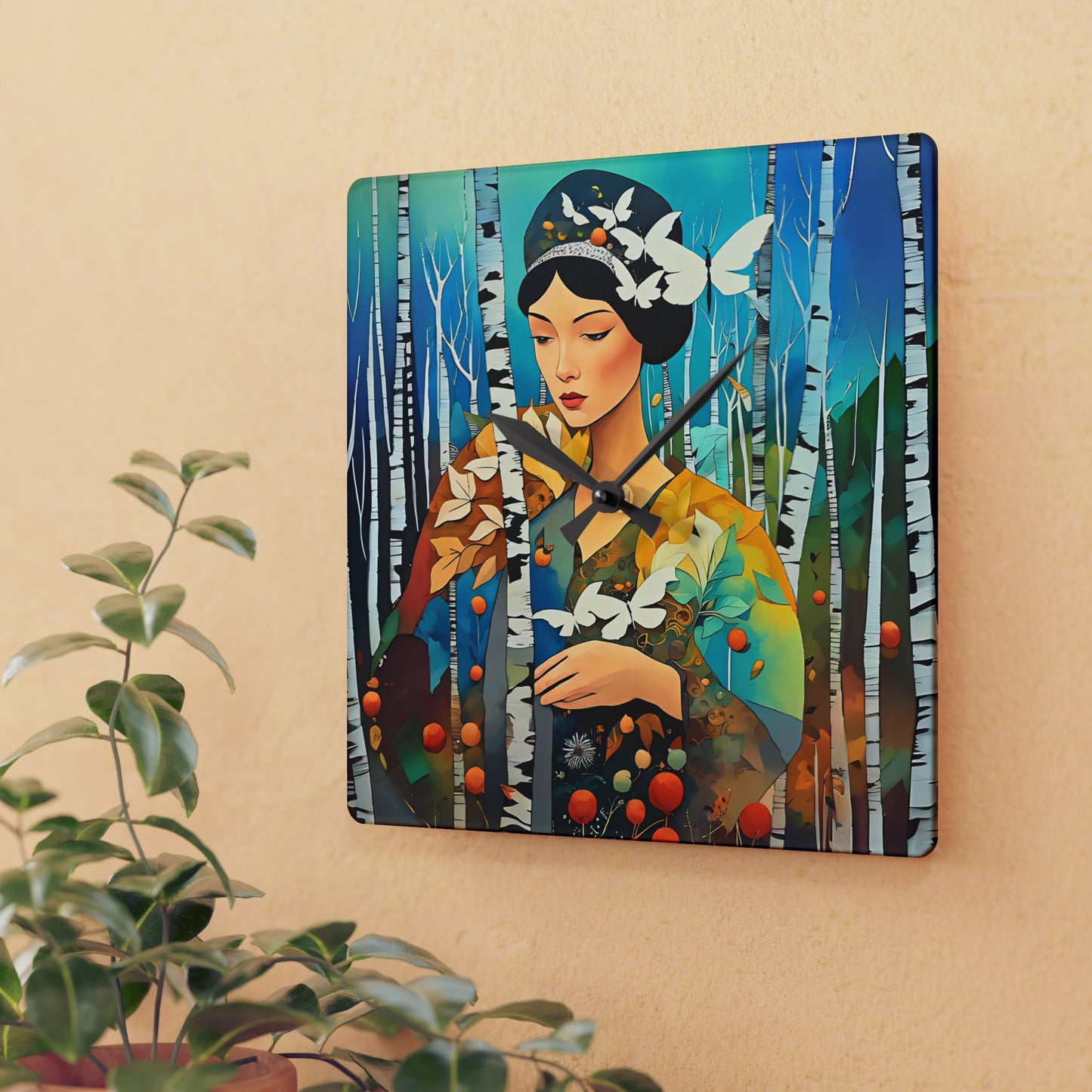 Butterfly Acrylic Wall Clock