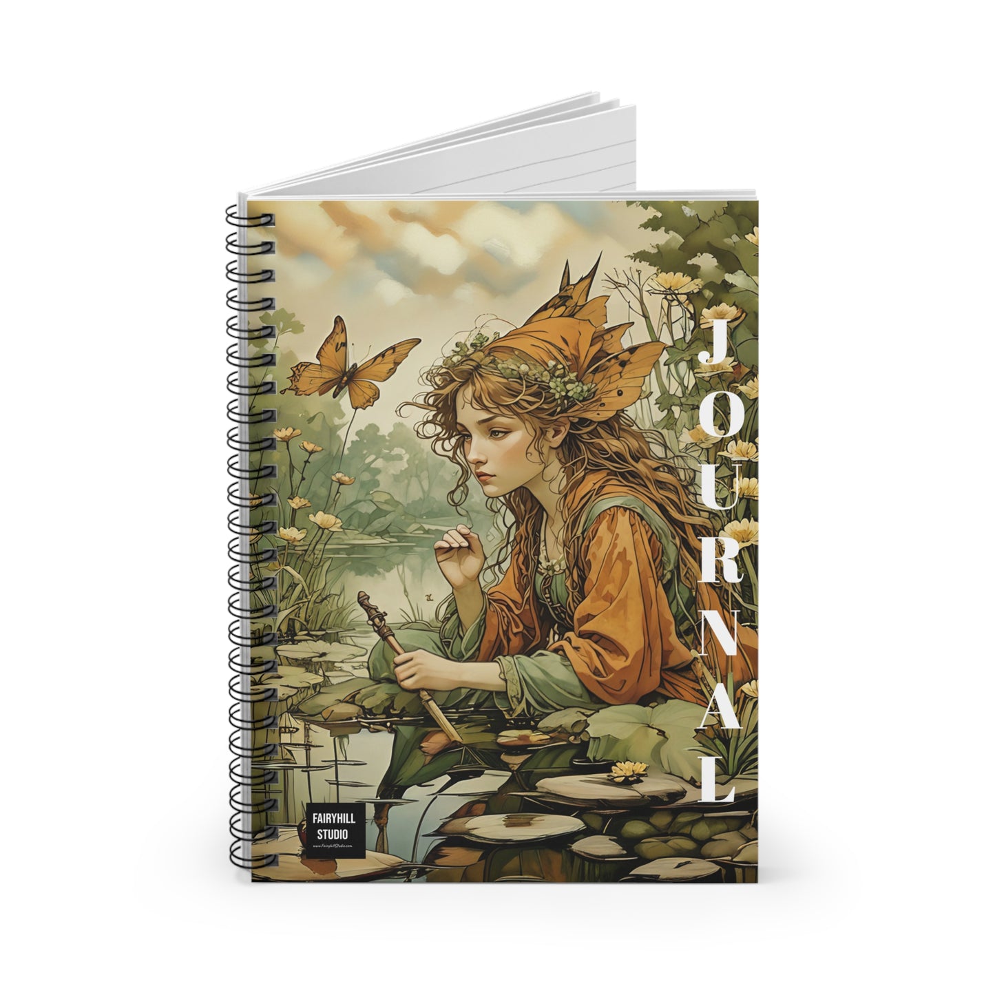 Fairy Spiral Notebook - Enchanted Lake Ruled Line Journal