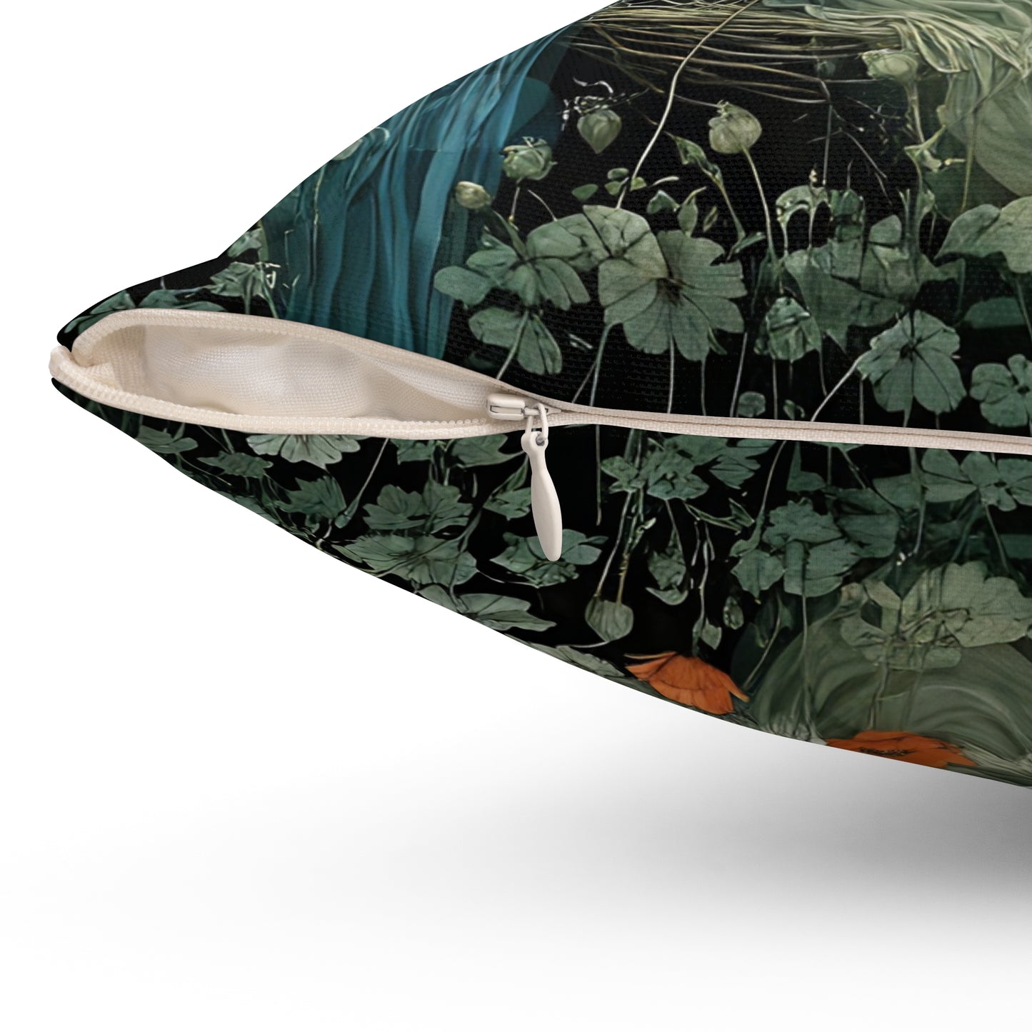 Dragonfly Moon Fairy  Mindfulnes Square Pillow -  by Fairyhill Studio
