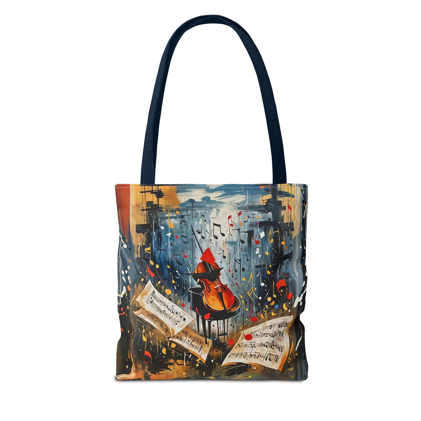 Vibrant Abstract Art Tote Bag - Colorful Swirls & Spirals