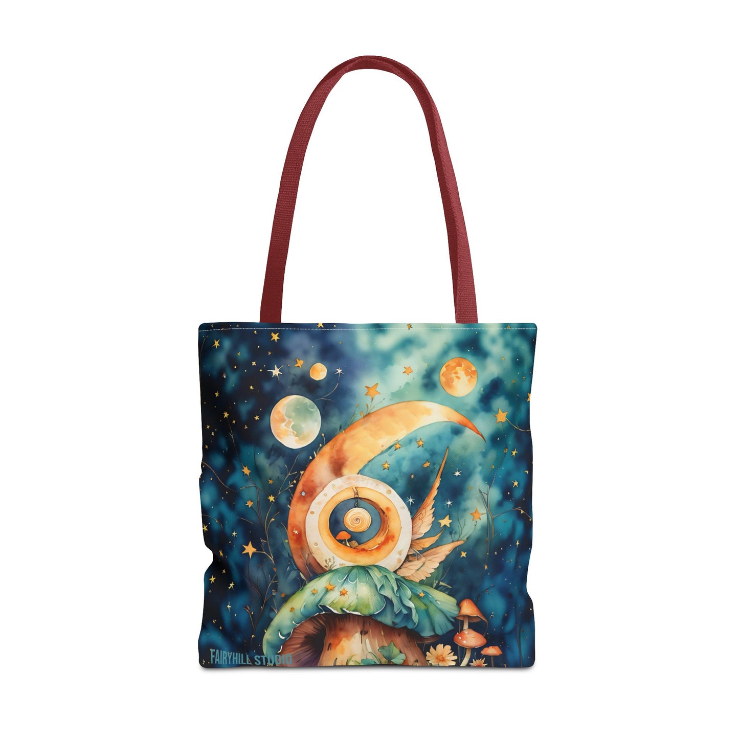 Canvas  Art Tote bag- Abstract Colorful Circle Universe