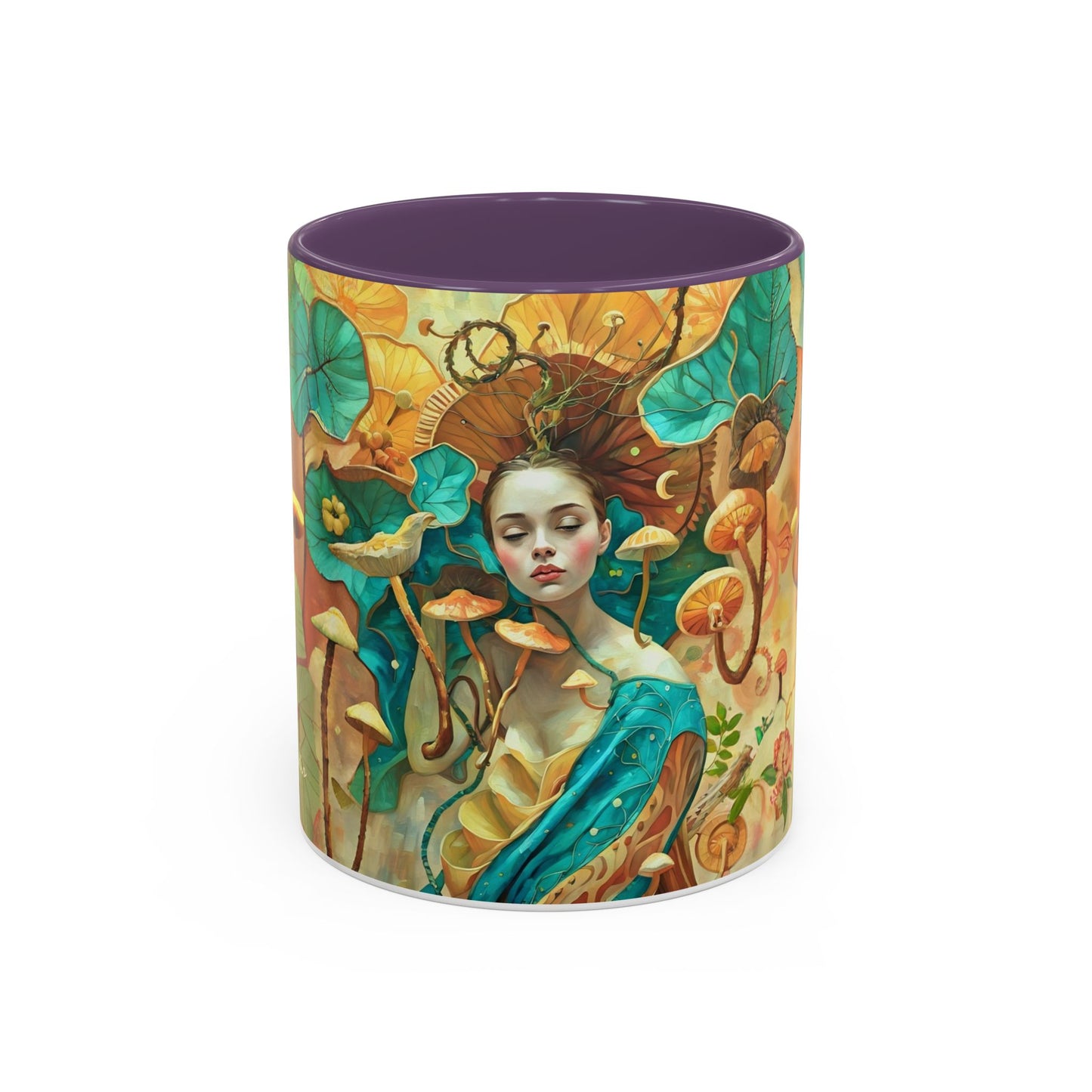 Mushroom Fairy Art-Themed Coffee Mug - 11 & 15oz Accent Mug for Musroom  Fsiry Lovers