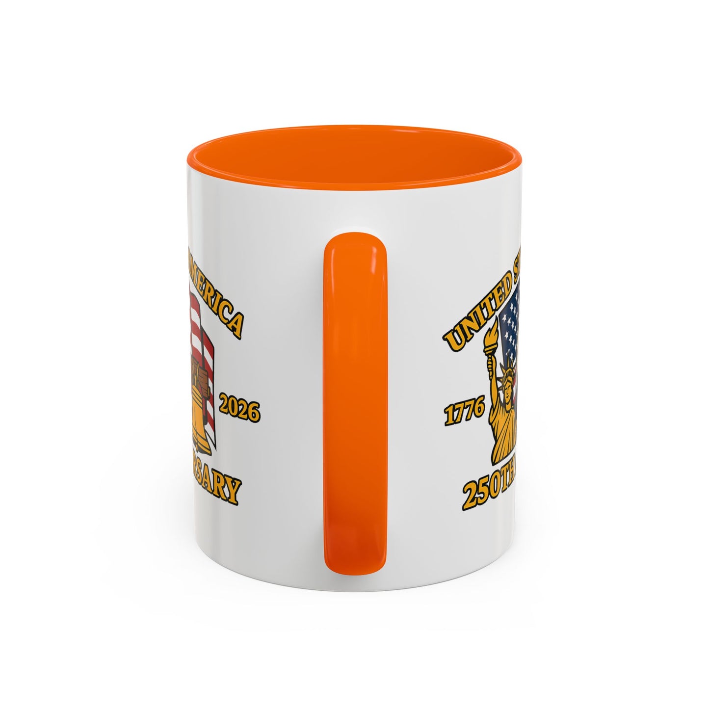 250th Anniversary USA Eagle Liberty Bell Accent Coffee Mug (11/15oz)