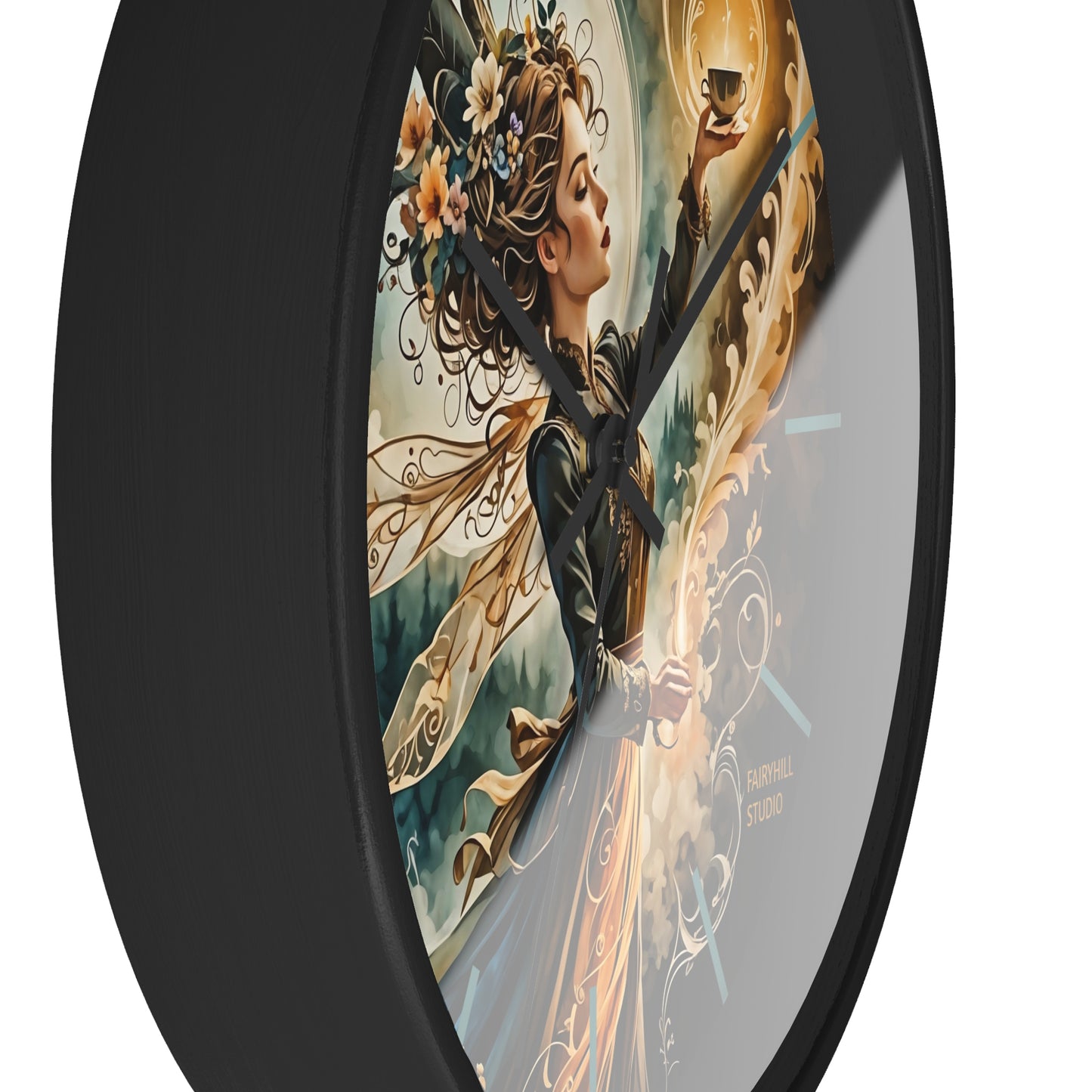 Fairy Coffee Wall Clock