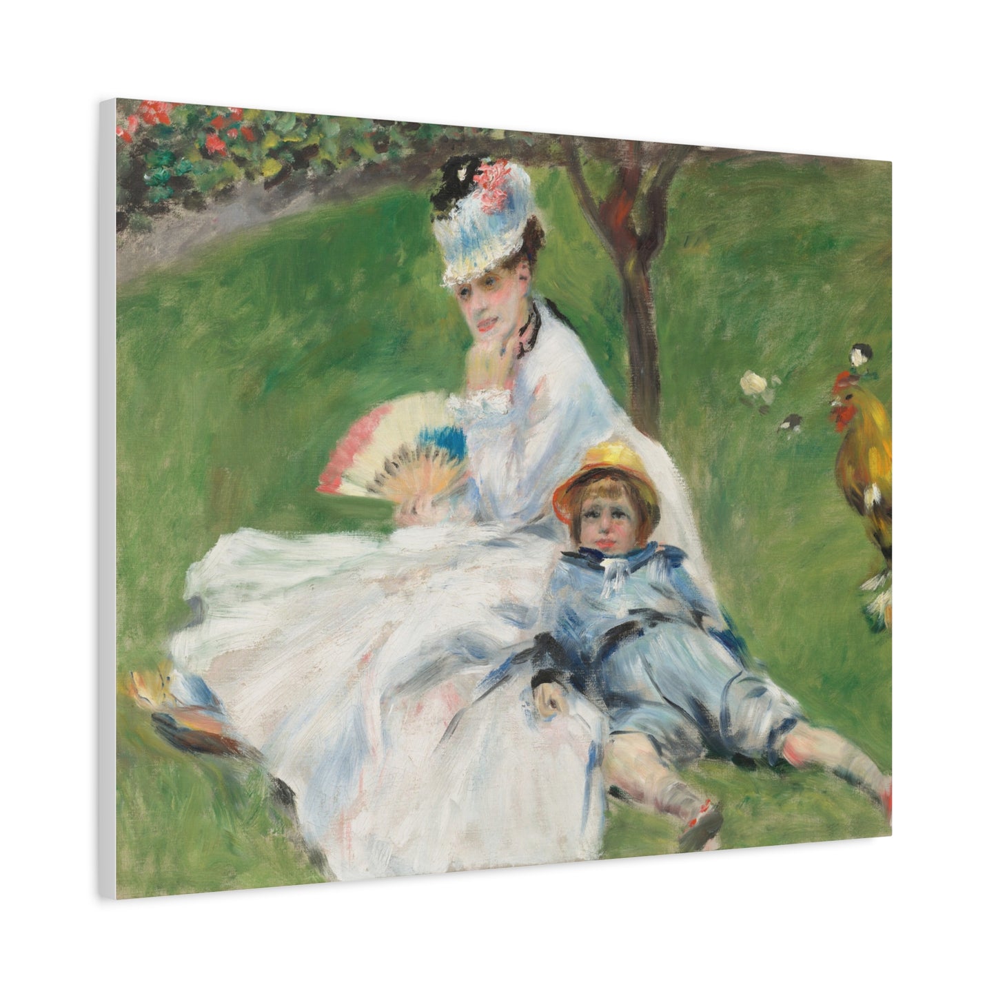 Canvas Print -   Madame Monet and Her Son by Auguste Renoir