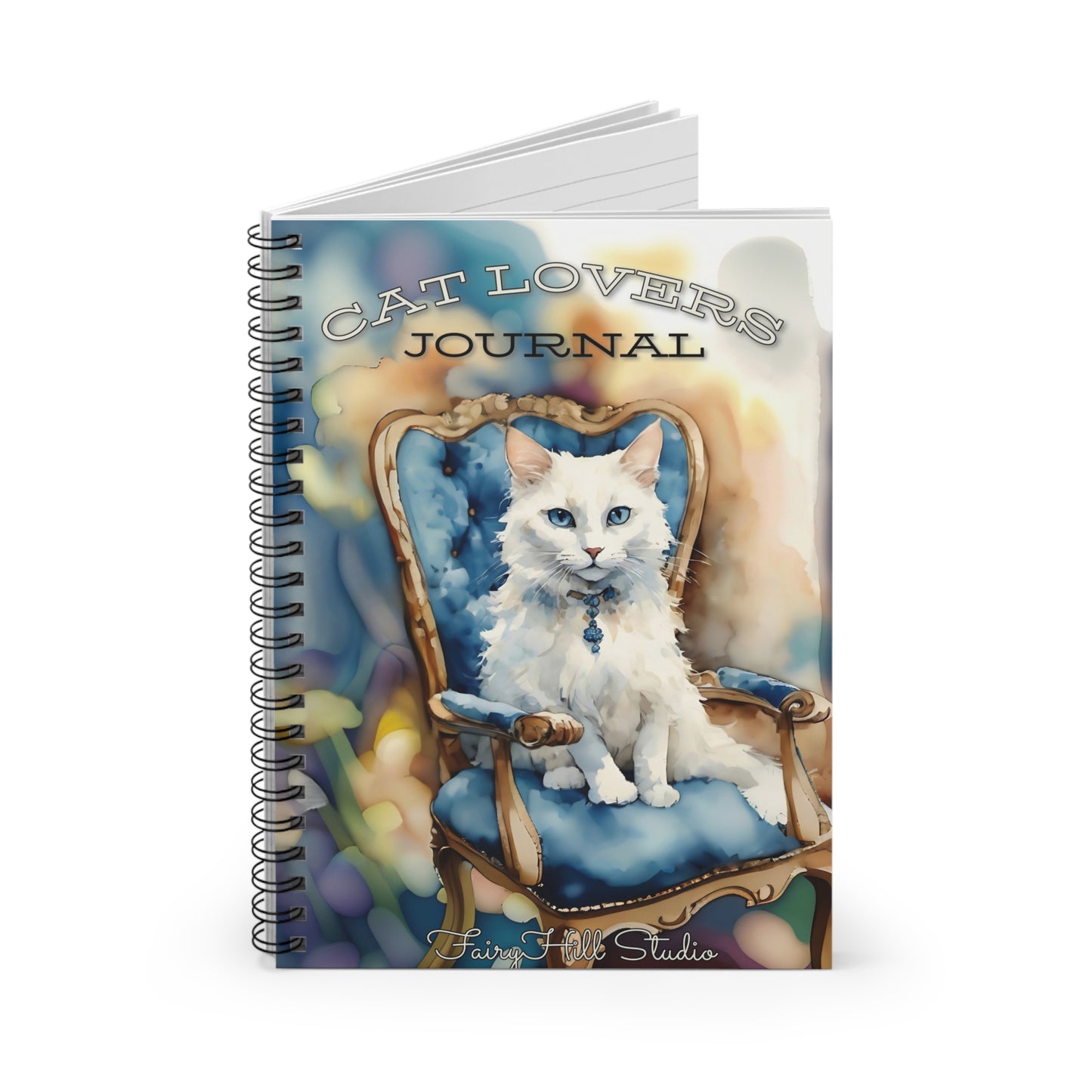 Spiral Notebook - Cat Lovers Watercolor Art