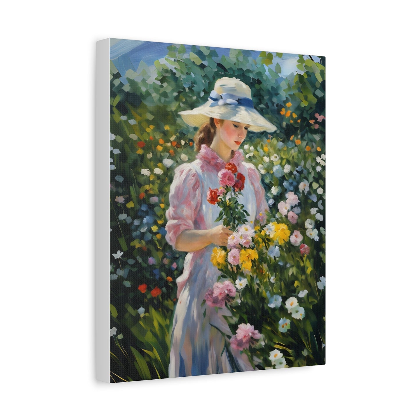 Floral Serenity Canvas Art - Stretched Matte 1.25"