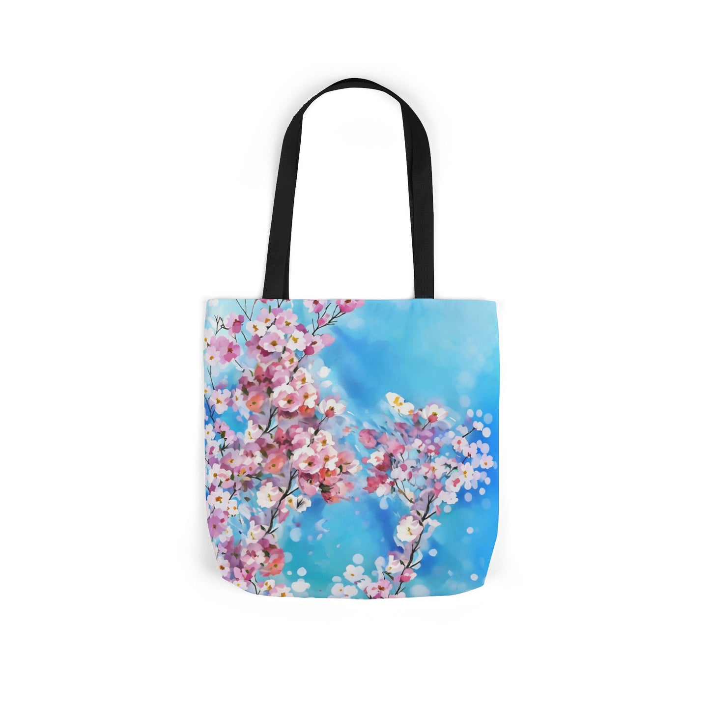 Colorful FairyHill Studio Sakura flowers Canvas Tote Bag - Perfect for Beach Days, Eco-Friendly Shopping, and Summer Fun!