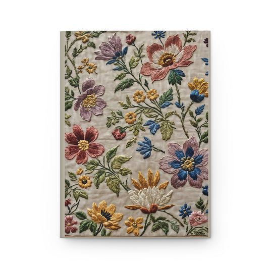 Embroidered Wild Flowers Journal