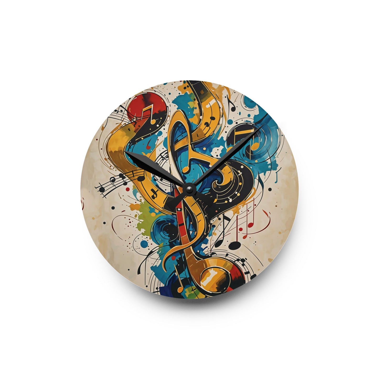 Music Notes Wall Clock