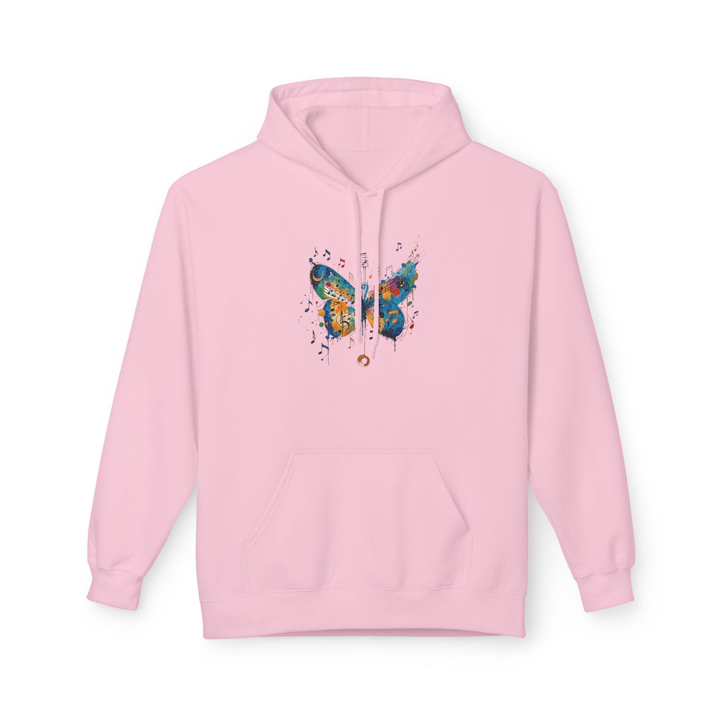 Colorful Butterfly Graphic Hoodie, Unisex Fleece Sweatshirt for Spring, Gifts for Nature Lovers, Unique Fashion for Everyday Wear, [...]