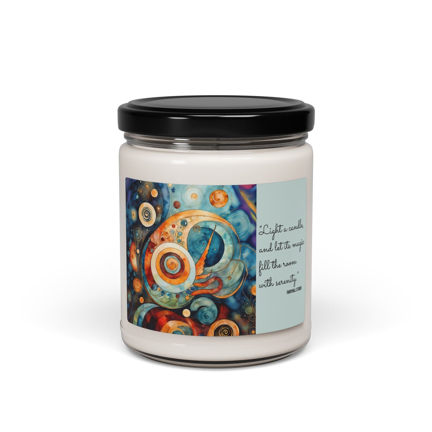 Soy Candle Floral Aromatic 9oz Hand-poured Scented Candle for Relaxation & Home Decor