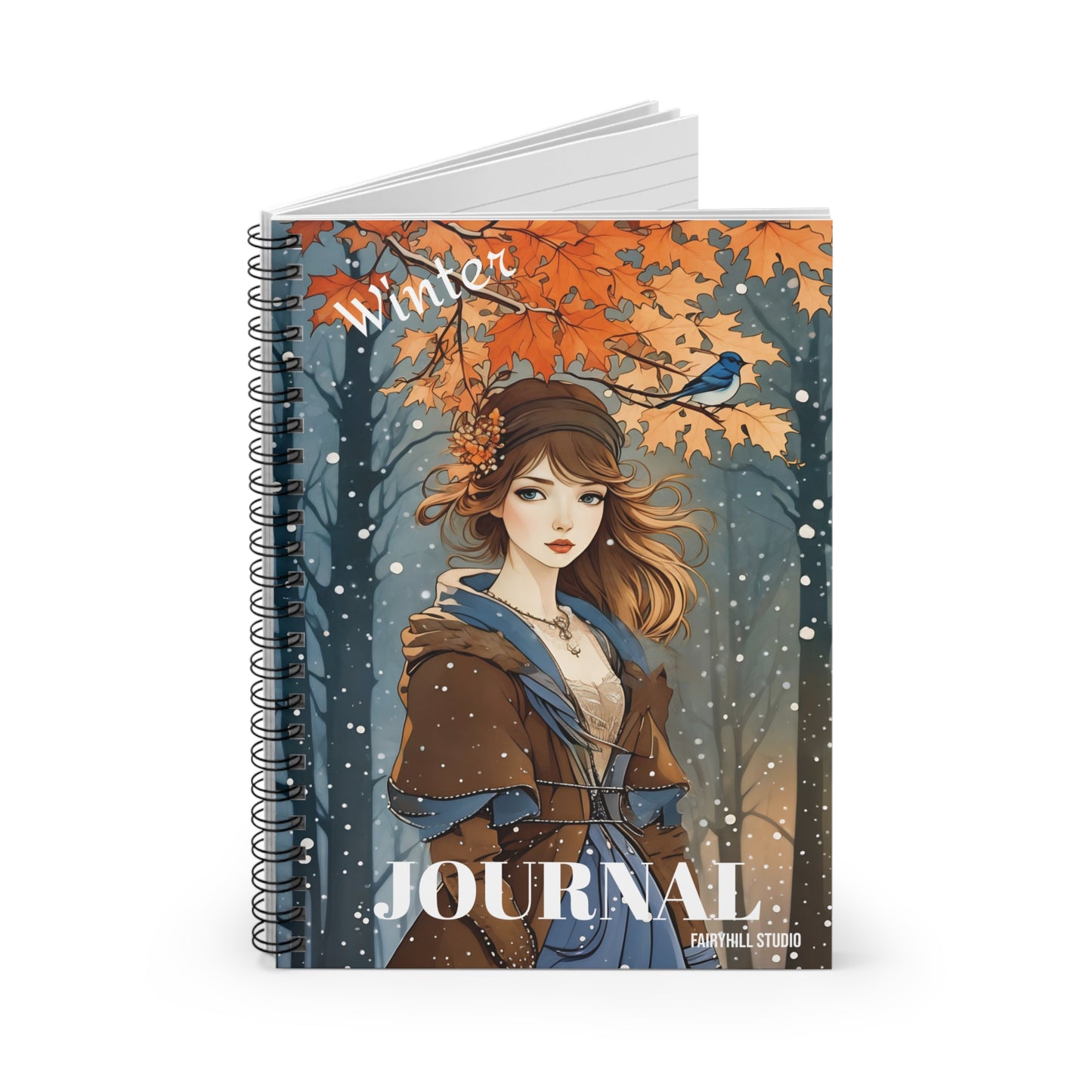 Notebook - Winter Bird Art