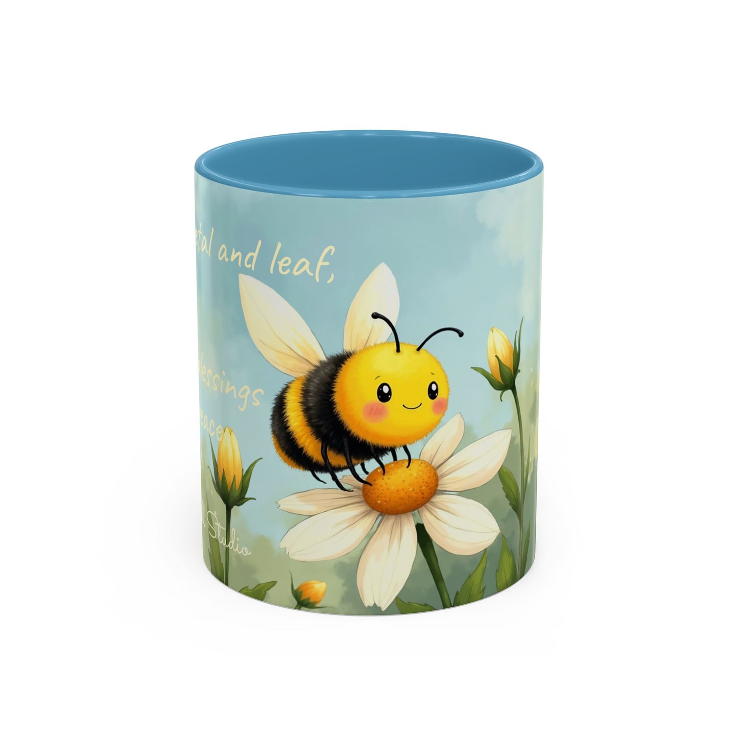 Garden Honey Bee-Themed Coffee Mug - 11 & 15oz Accent Mug for Fairy Lovers