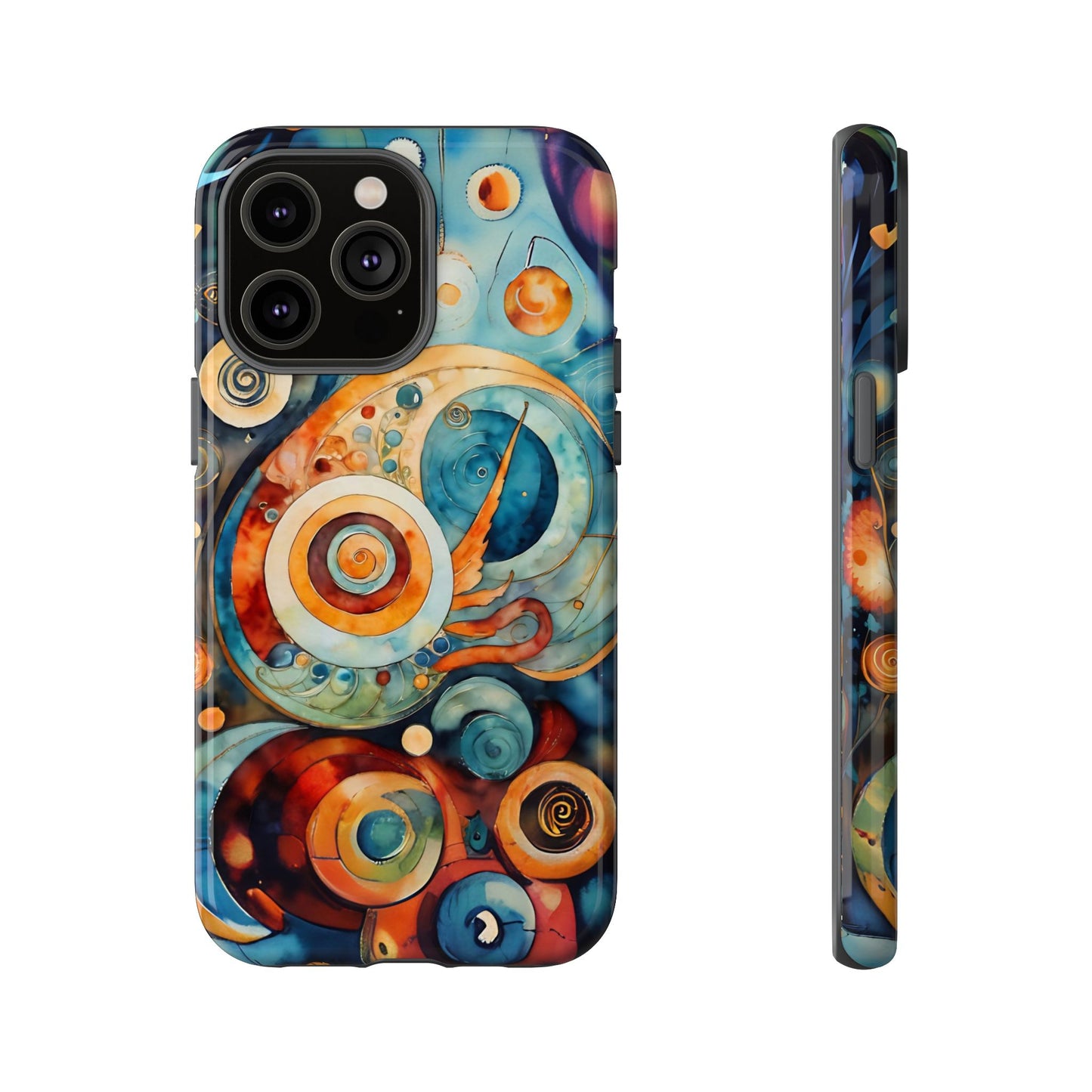 Phone Cases - Beautiful Abstract Circular Art Design