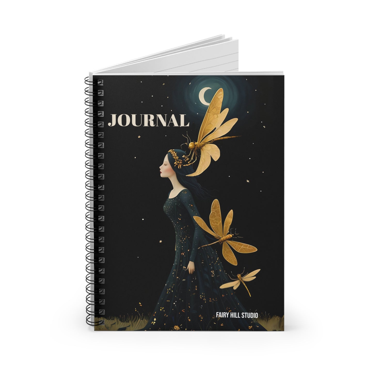 Fairy Night Spiral Notebook - Ruled Line