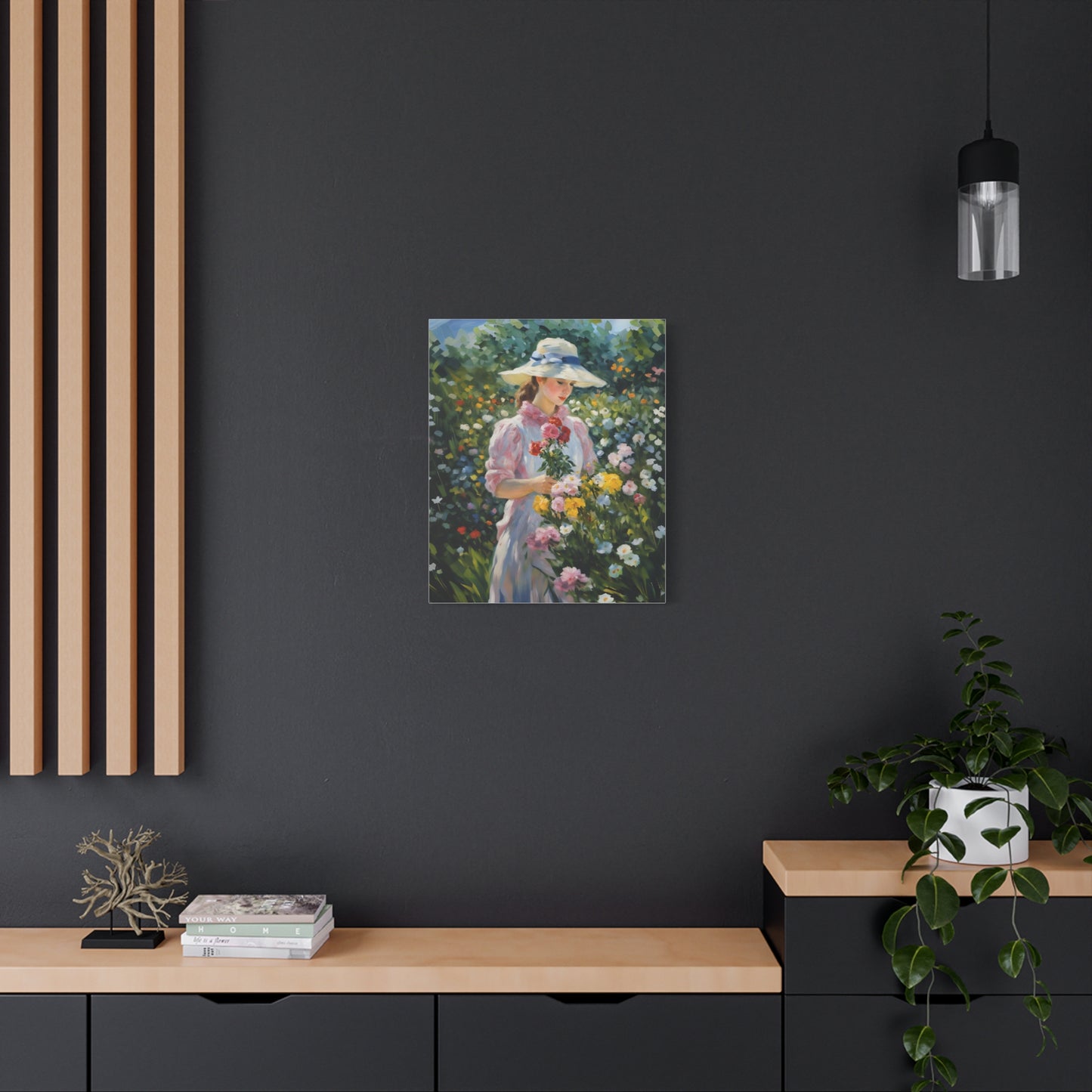 Floral Serenity Canvas Art - Stretched Matte 1.25"