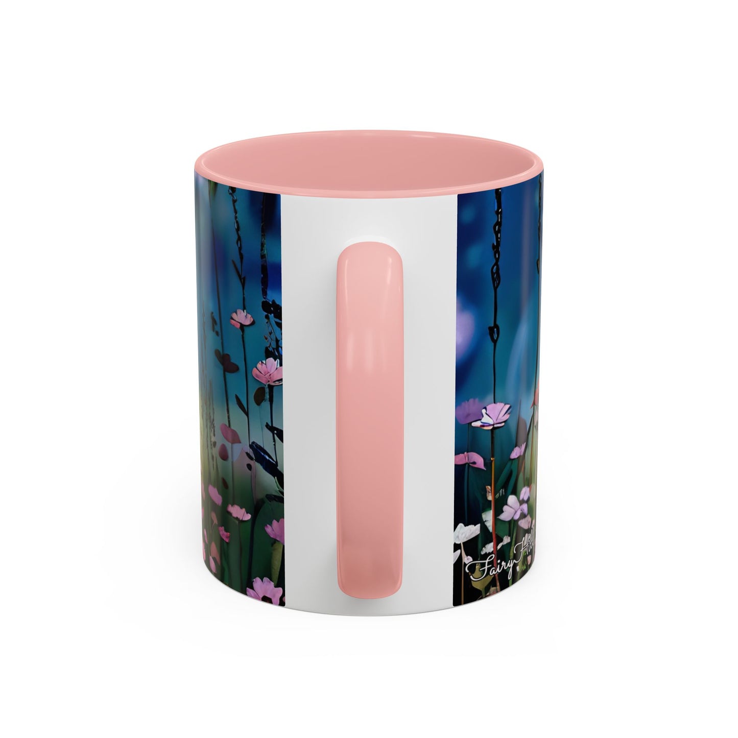 Mug Romantic girl in summer Hat gathering flowers