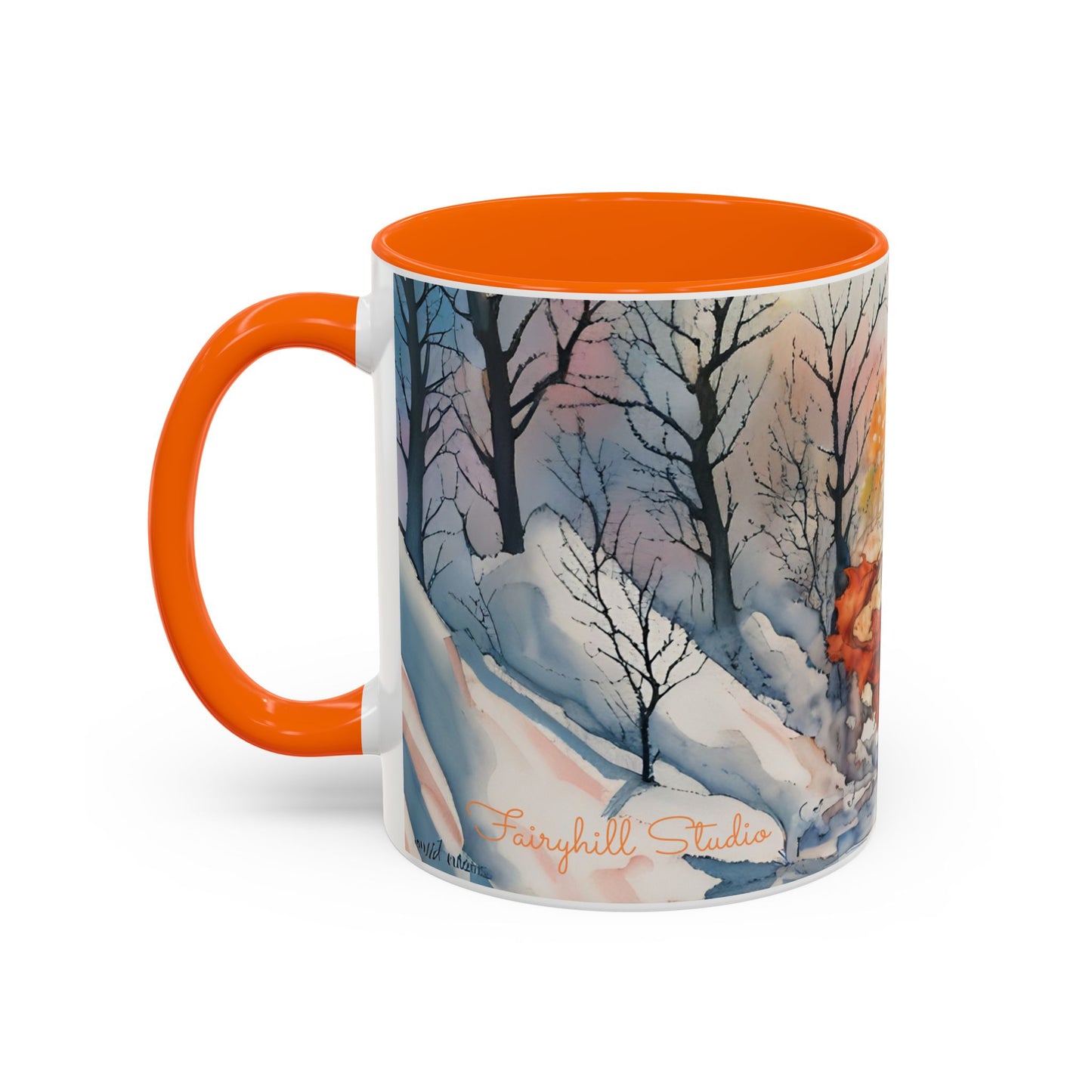 Accent Crimson witch and black cat Coffee Mug (11, 15oz)