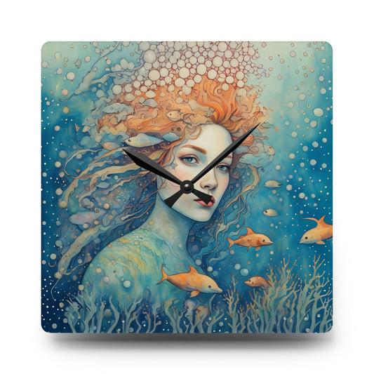 Ocean reveree  Acrylic Wall Clock