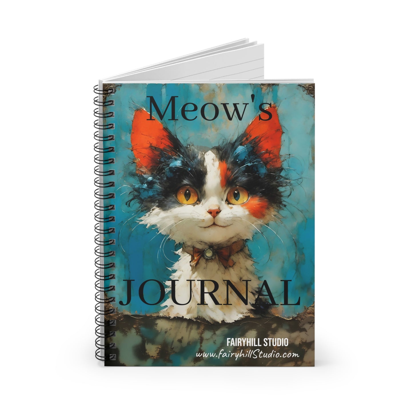 Meow's Journal  Spiral Notebook - Ruled Line