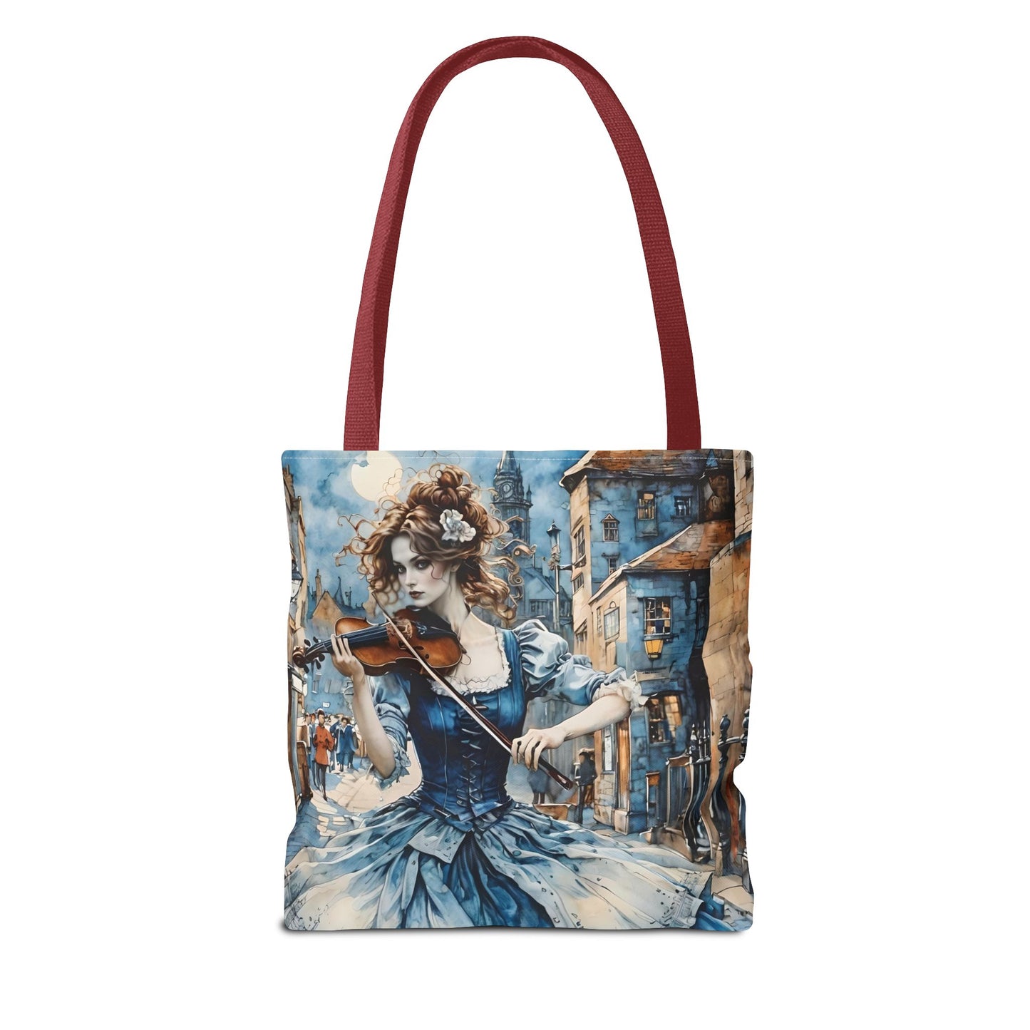 Blue Gypsy Violin Tote Bag