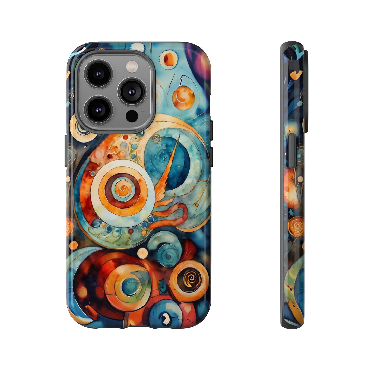 Phone Cases - Beautiful Abstract Circular Art Design