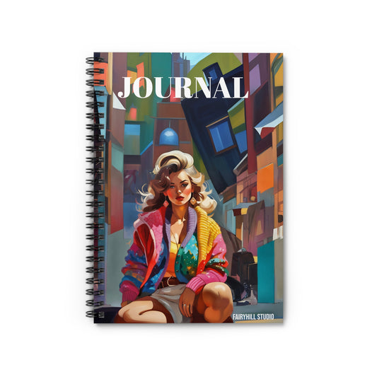 Spiral Notebook - 1970's Journal Art Design