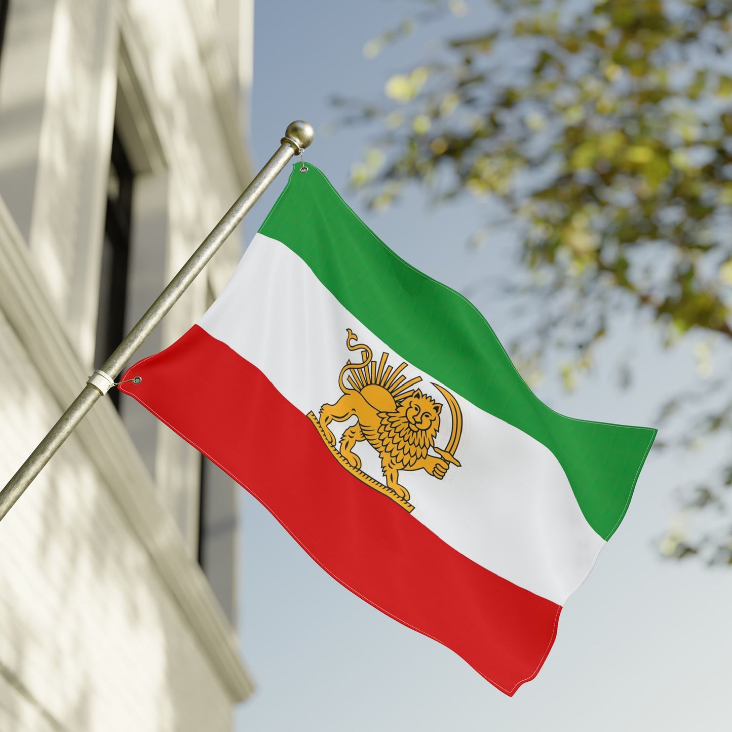 True Iran Heritage Flag – Old Persian Lion & Sun Revival (3x5 ft Double-Sided)