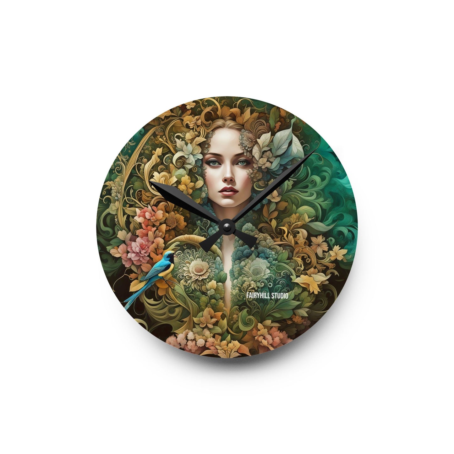 Acrylic Wall Clock Natural Beauty/Art