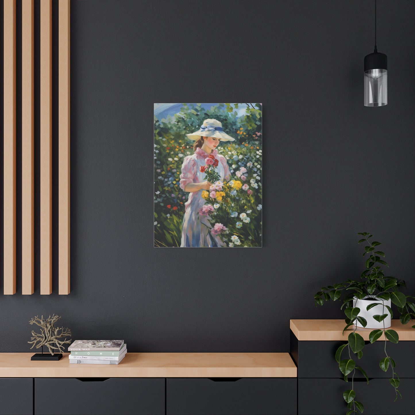 Floral Serenity Canvas Art - Stretched Matte 1.25"