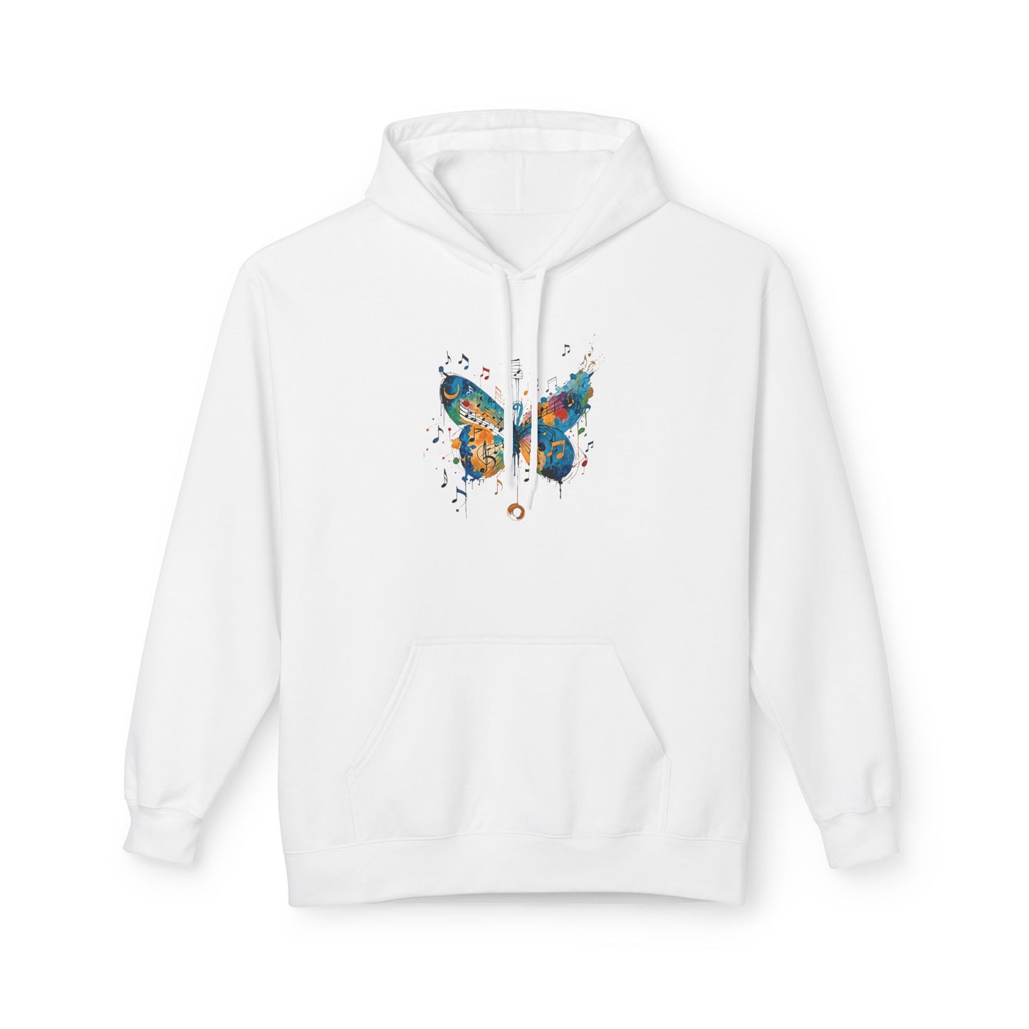 Colorful Butterfly Graphic Hoodie, Unisex Fleece Sweatshirt for Spring, Gifts for Nature Lovers, Unique Fashion for Everyday Wear, [...]